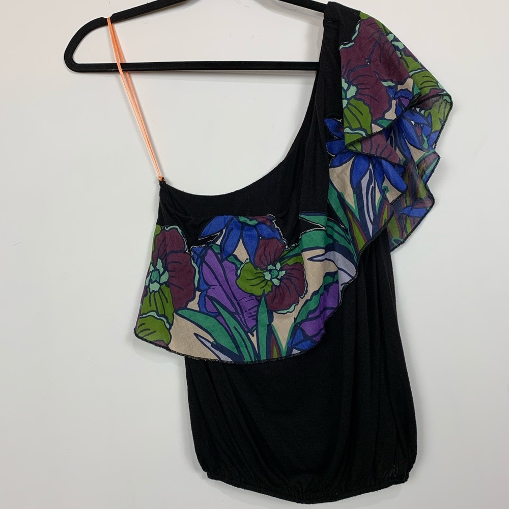 NWT Free People Annka One Shoulder Bubble Top - Picture 3 of 3